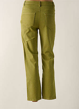 Pantalon 7/8 talie înaltă talie înaltă verde KAFFE femeie