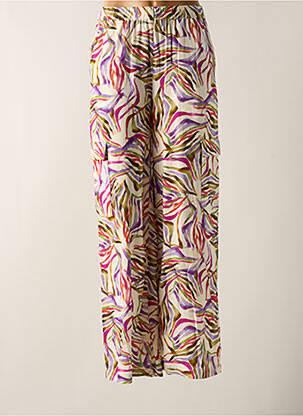 Pantalon larg alb SURKANA femeie