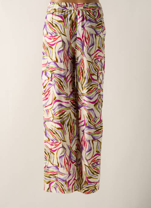 Pantalon larg alb SURKANA femeie