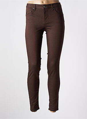 Pantalon slim buzunare maro LIU JO femeie