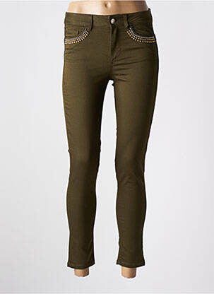Pantalon slim buzunare verde LIU JO femeie