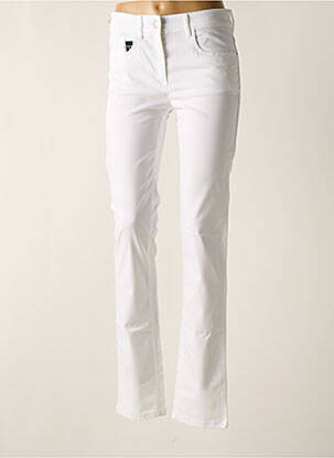 Pantalon slim alb ZERRES femeie
