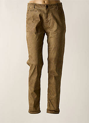 Pantalon slim maro EVA KAYAN femeie