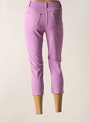 Pantalon trei sferturi elasticitate mărime normală violet MARBLE femeie