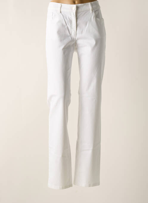 Pantalon drept alb ZERRES femeie