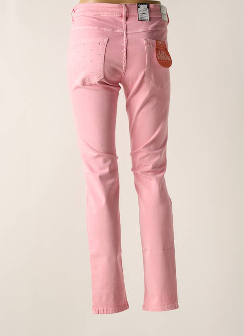Pantalon slim roz ZERRES femeie