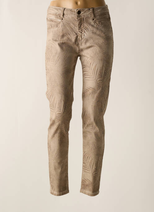 Pantalon slim elasticitate mărime normală bej EVA KAYAN femme