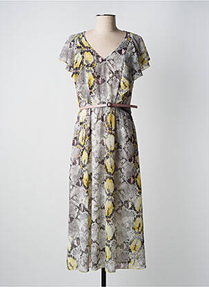 Rochie lungă galben DIVAS femeie