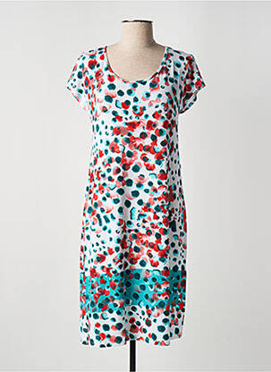 Rochie midi mâneci scurte mâneci scurte portocalie BARANDI femeie