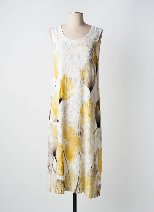 Rochie midi galben DOLCEZZA femeie