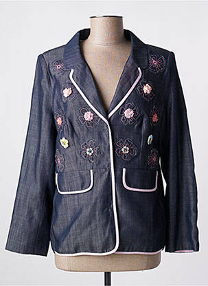 Sacou buzunare albastru POUPEE CHIC femeie