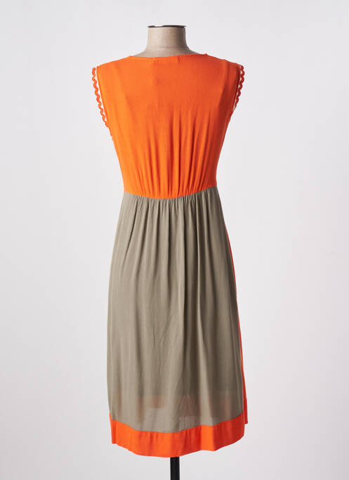 Rochie midi portocaliu POUPEE CHIC femeie