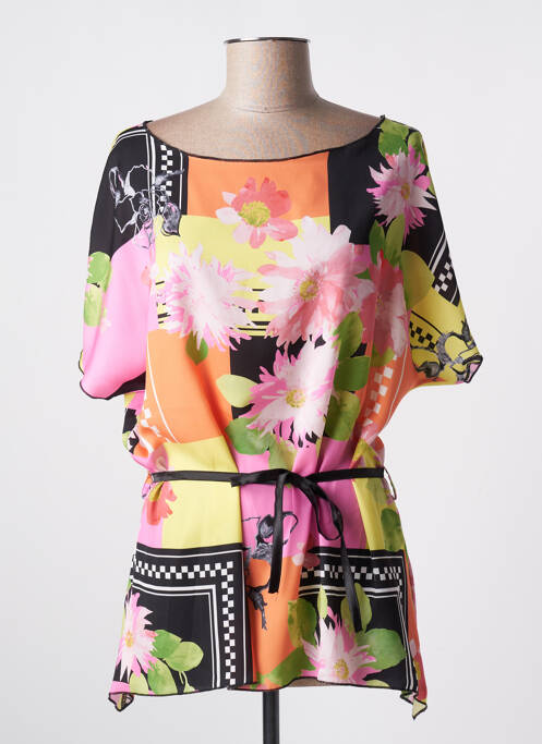 Tunică mâneci scurte roz ELEONORA AMADEI femeie