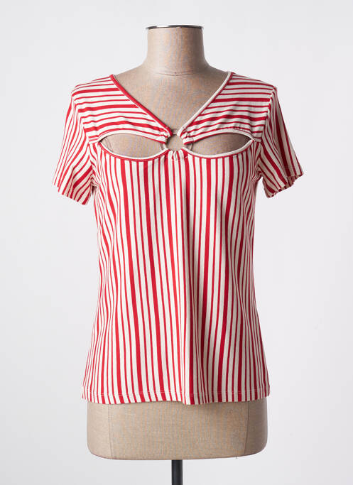 Tricou roșu ELEONORA AMADEI femeie