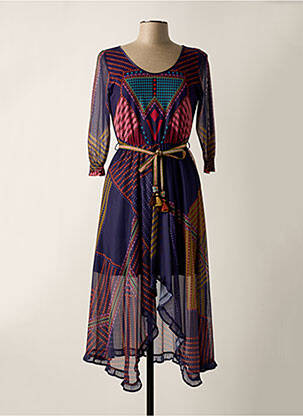 Rochie midi albastru POUPEE CHIC femeie