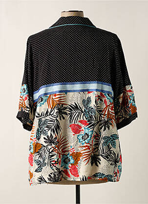 Twin-set croială cambrată negru POUPEE CHIC femeie