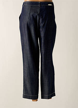 Pantalon 7/8 talie înaltă talie înaltă albastru POUPEE CHIC femeie