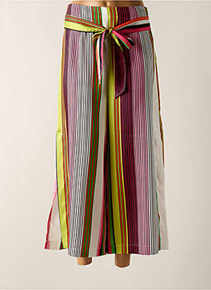 Pantalon trei sferturi verde ELEONORA AMADEI femeie