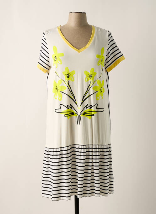 Rochie midi galben POUPEE CHIC femeie