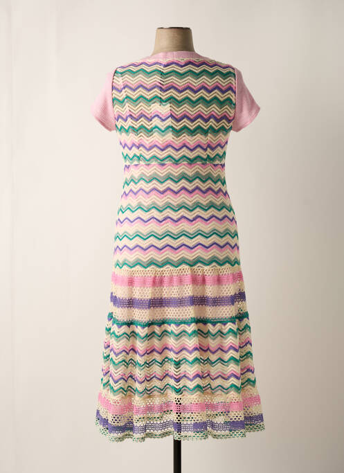 Rochie lungă roz POUPEE CHIC femeie