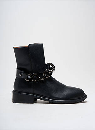 Botine/ghete material neted toc plat până la 3 cm negru URBAN femeie