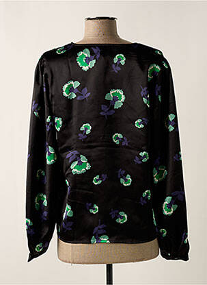 Bluză imprimeu floral mâneci lungi negru OBJECT femeie