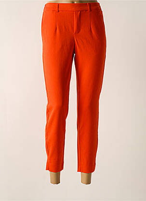 Pantalon 7/8 talie elastică portocalie OBJECT femeie