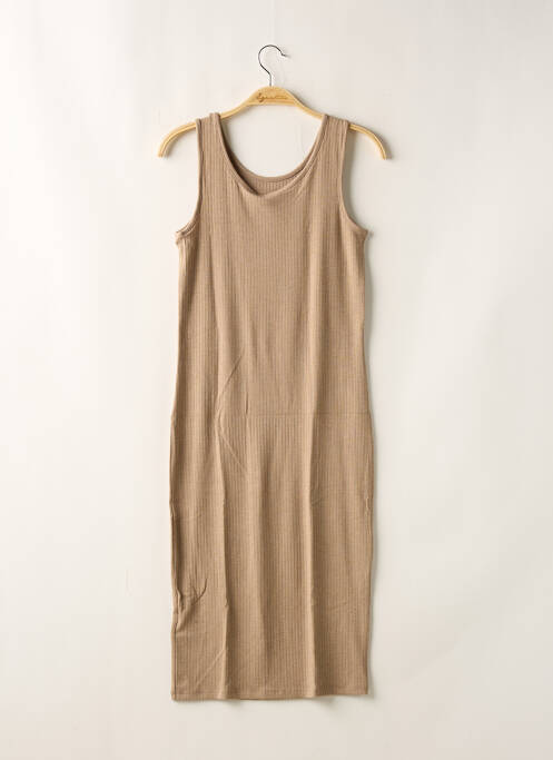 Rochie midi maro LMTD fată