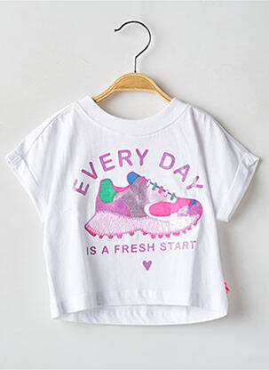 Tricou elasticitate mâneci scurte alb BILLIEBLUSH fată
