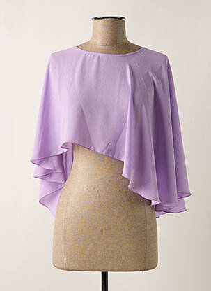 Poncho guler rotund violet RELISH femeie