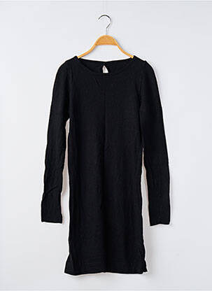 Rochie pulover croială cambrată mâneci lungi negru SANS MARQUE femeie