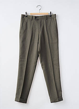 Pantalon slim talie cu cleme mărime normală verde SAMSOE & SAMSOE bărbat