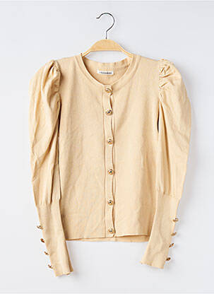 Vestă cu mâneci lungi bej CHERRY KOKO femeie