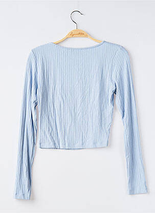 Top elasticitate mâneci lungi albastru EDITED femeie