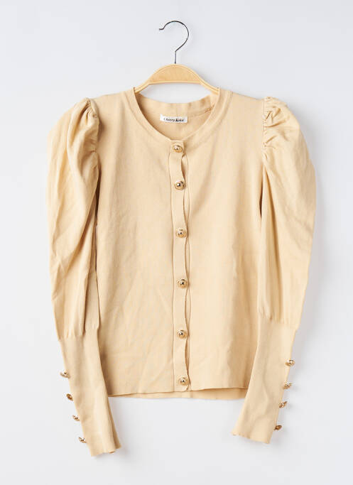 Vestă cu mâneci lungi bej CHERRY KOKO femeie