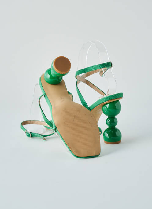 Sandale/Pantofi decupați verde NASTY GAL femeie
