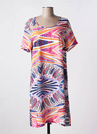 Rochie midi mâneci scurte mâneci scurte albastru MASSANA femme