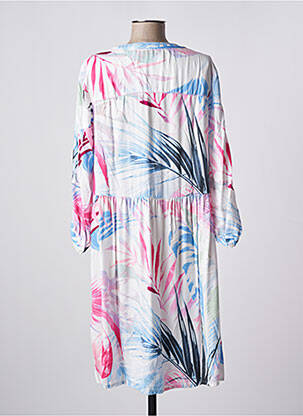 Rochie midi imprimeu fantezie mâneci lungi alb CECIL femeie