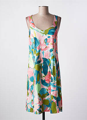 Rochie midi roz BARANDI femeie