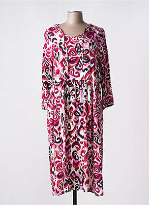 Rochie midi imprimeu fantezie mâneci lungi violet CECIL femeie