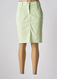 Fustă midi talie înaltă verde CECIL femme