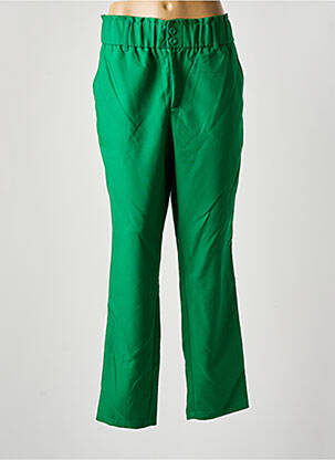 Pantalon drept talie elastică verde STREET ONE femeie