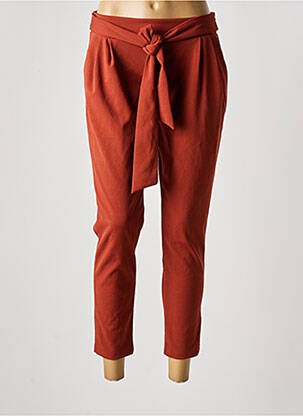 Pantalon 7/8 talie elastică portocalie HAILYS femeie