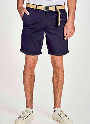 Bermudă țesătură poplin mărime normală albastru JACK & JONES bărbat