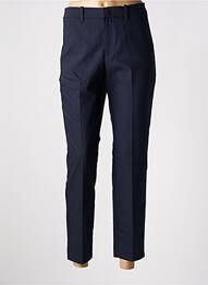 Pantalon 7/8 talie cu cleme mărime normală albastru S.OLIVER femme