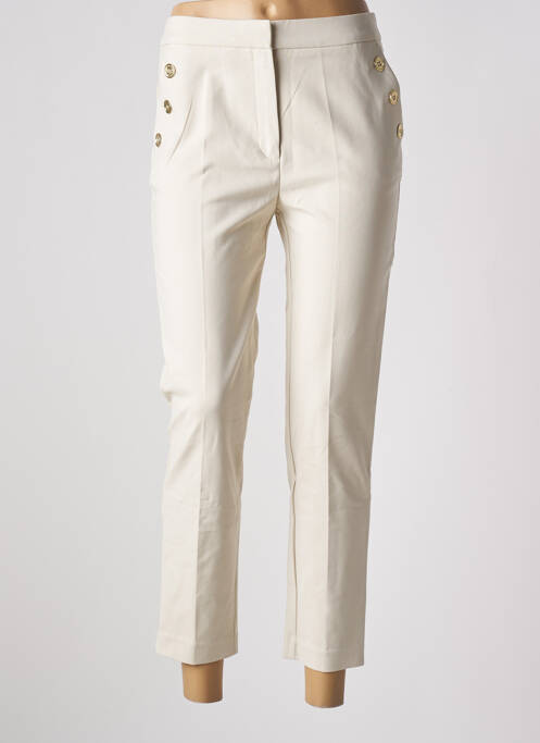 Pantalon 7/8 bej MANGO femeie