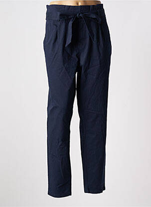 Pantalon chino țesătură poplin mărime normală albastru VERO MODA femeie