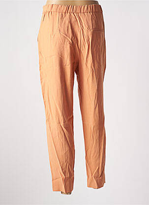 Pantalon chino țesătură poplin mărime normală portocalie MANGO femeie