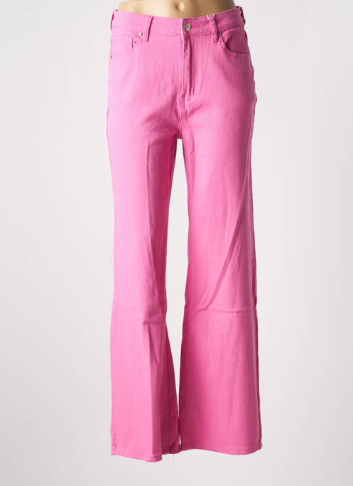 Blugi cu croială dreaptă roz HAILYS femeie