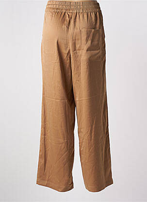 Pantalon drept talie elastică mărime normală maro AWARE BY VERO MODA femeie